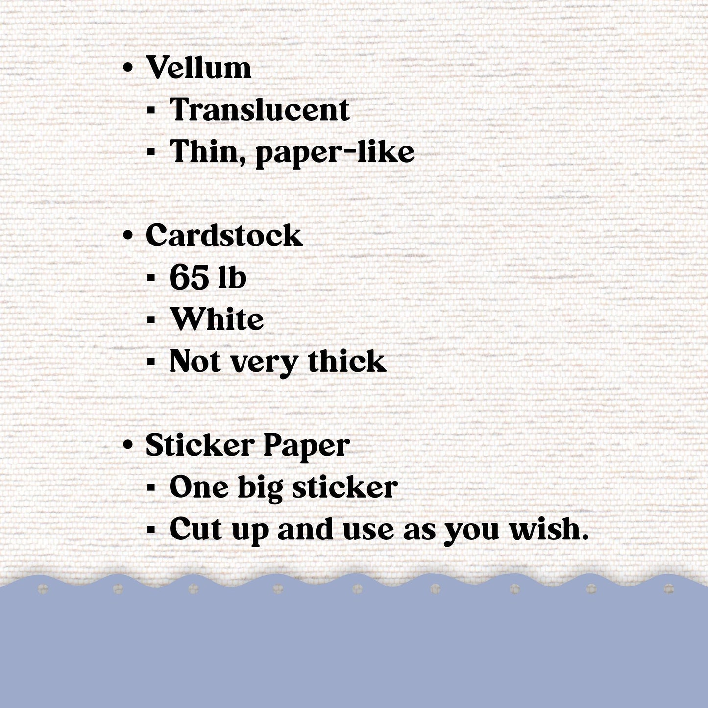 Vellum or Cardstock Dashboard Tip-in for Planners or Junk Journaling - Kit 114V - Winter Visions