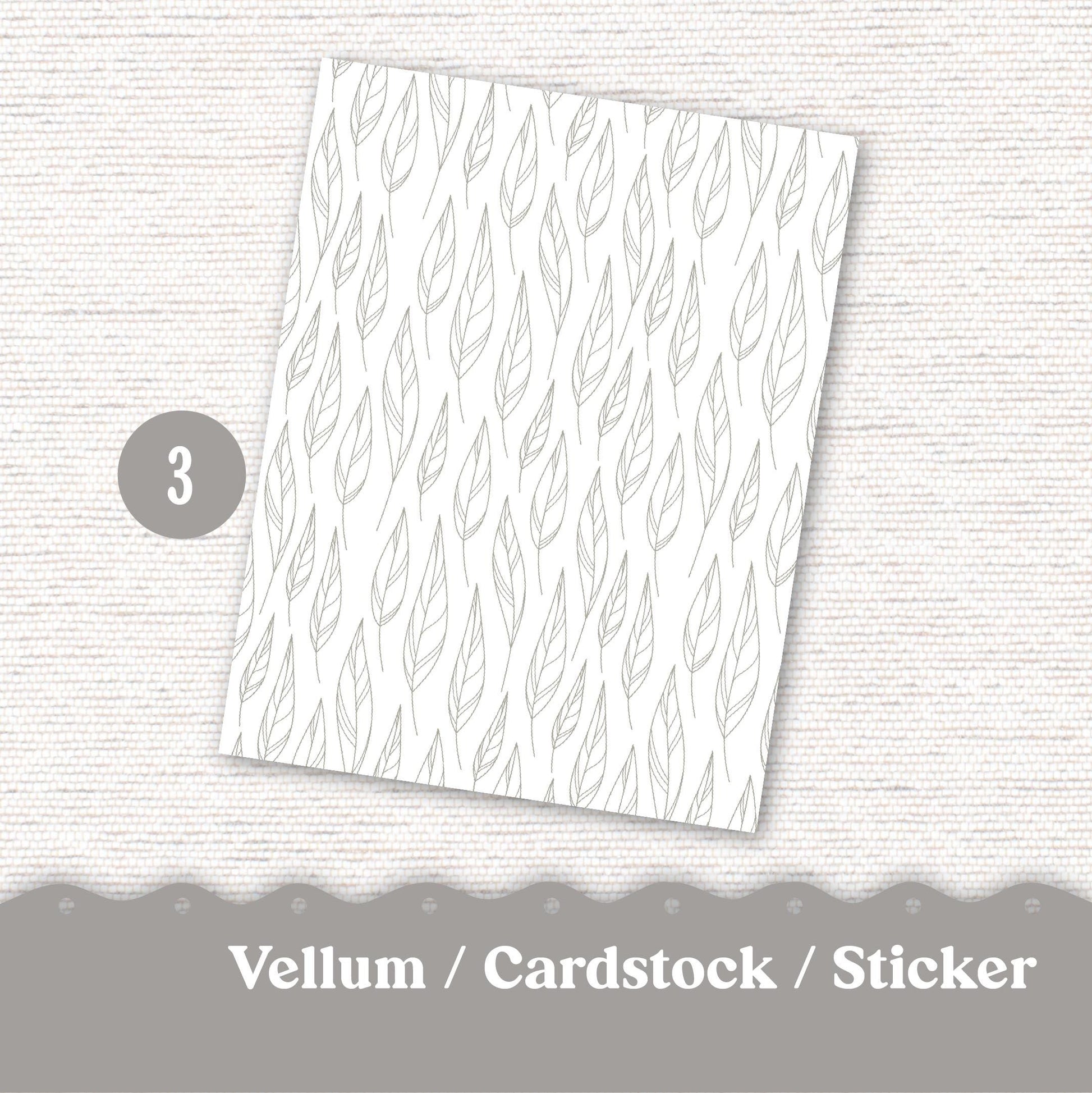 Vellum or Cardstock Dashboard Tip-in for Planners or Junk Journaling - 121V - Neutral Abstract