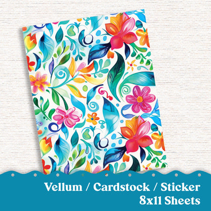 Vellum or Cardstock Dashboard Tip-in for Planners or Junk Journaling - Kit 125V