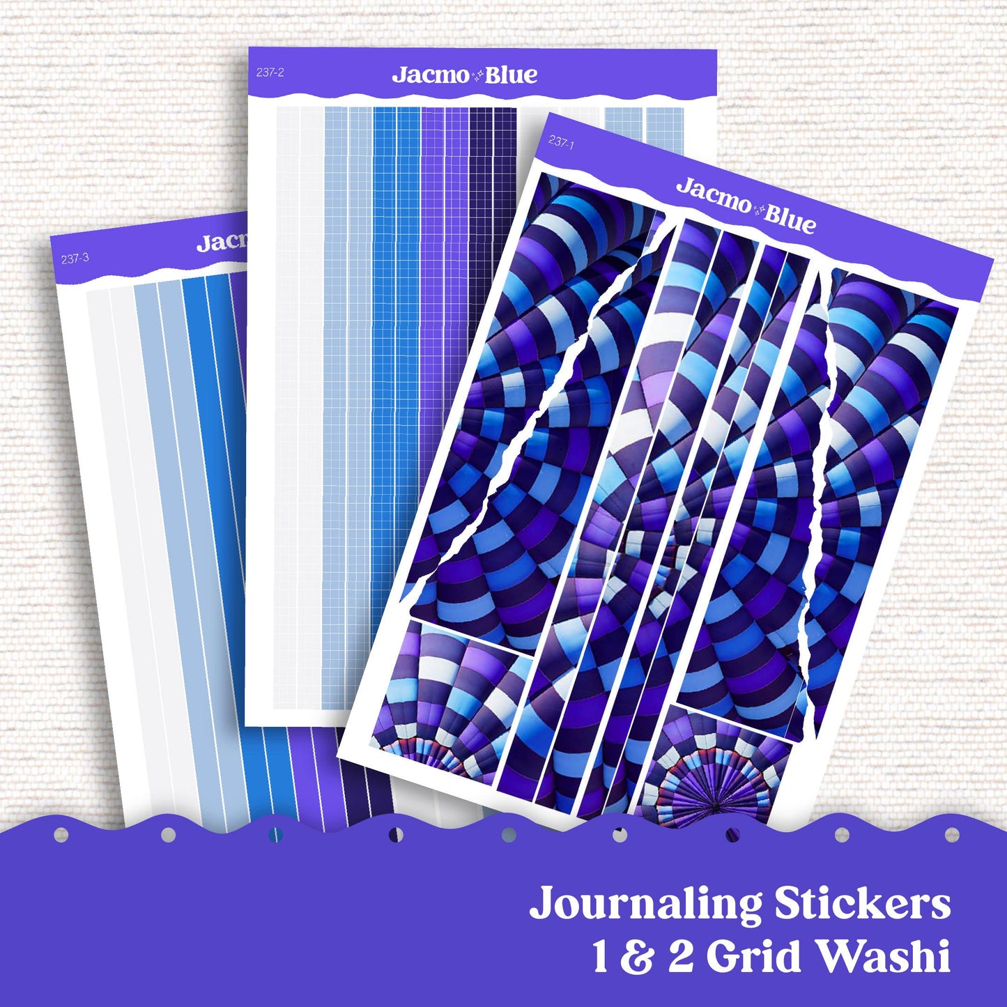 Thin Washi & Minimal Basics for Journaling 3.9mm Washi Notebook Planners Sticker Kit - Balloon 238