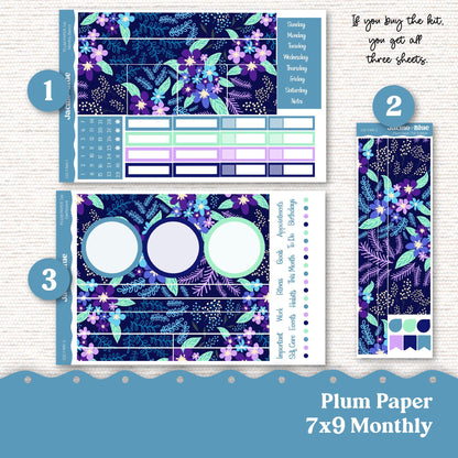 Plum Paper Monthly Sticker Kit for 8x11 7x9 A5 Planners - Kit 236 Planner Stickers January 2025