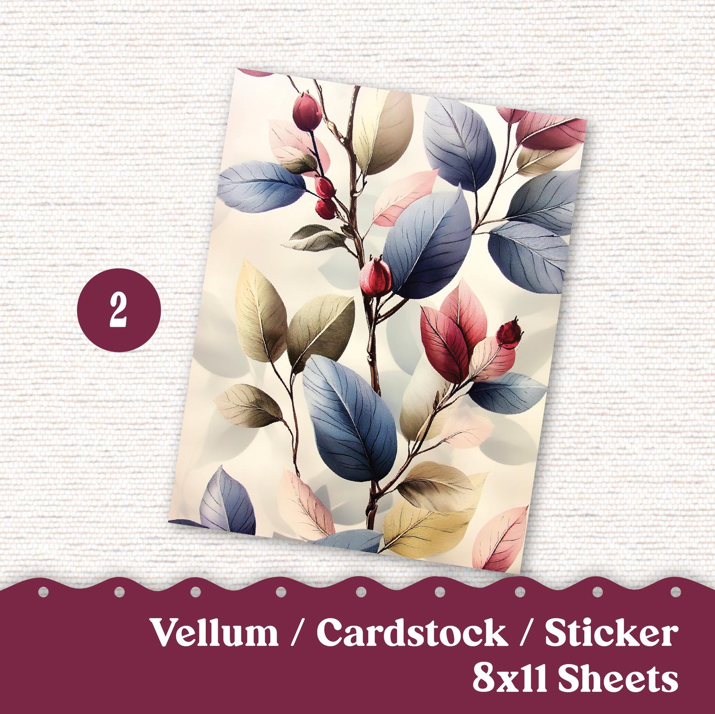 Vellum or Cardstock Dashboard Tip-in for Planners or Junk Journaling - 127V