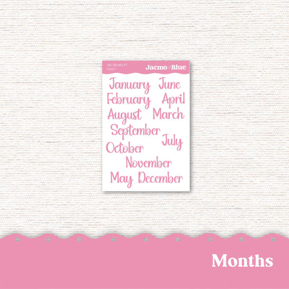 Plum Paper Monthly Sticker Kit for 8x11 7x9 A5 Planners - Kit 181 Planner Stickers Pink Vintage Kimono