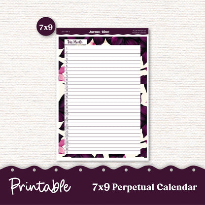 PRINTABLE Monthly Planner Stickers for Erin Condren 7x9 and A5 - Print and Cut Silhouette and Cricut - 241P