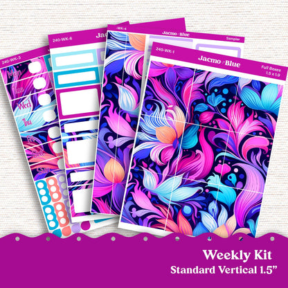 Outrageous Weekly Planner Sticker Kit Vertical Planner Stickers Kit 240v- Standard Vertical 1.5" Columns A5 B6