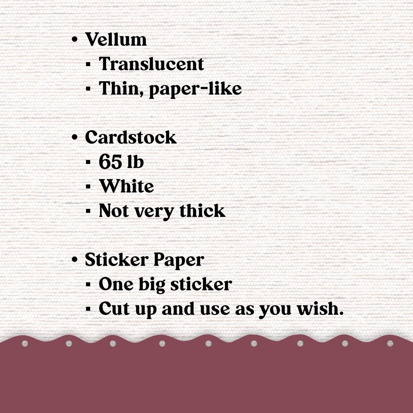 Vellum or Cardstock Dashboard Tip-in for Planners or Junk Journaling - 129V