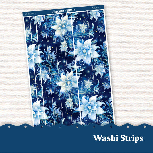 Washi Strips Stickers - 8 Inches Long - Kit 189