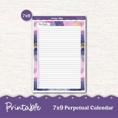 PRINTABLE Monthly Planner Stickers for Erin Condren 7x9 and A5 - Print and Cut Silhouette and Cricut - 248P