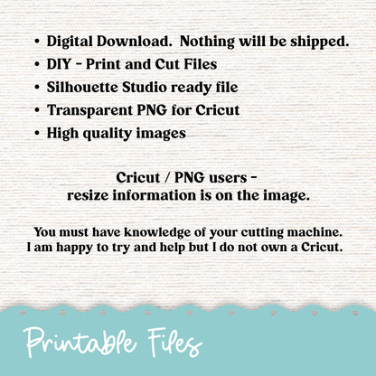 260P PRINTABLE Washi Strips Stickers Print and Cut Silhouette and Cricut - 260P Crackle